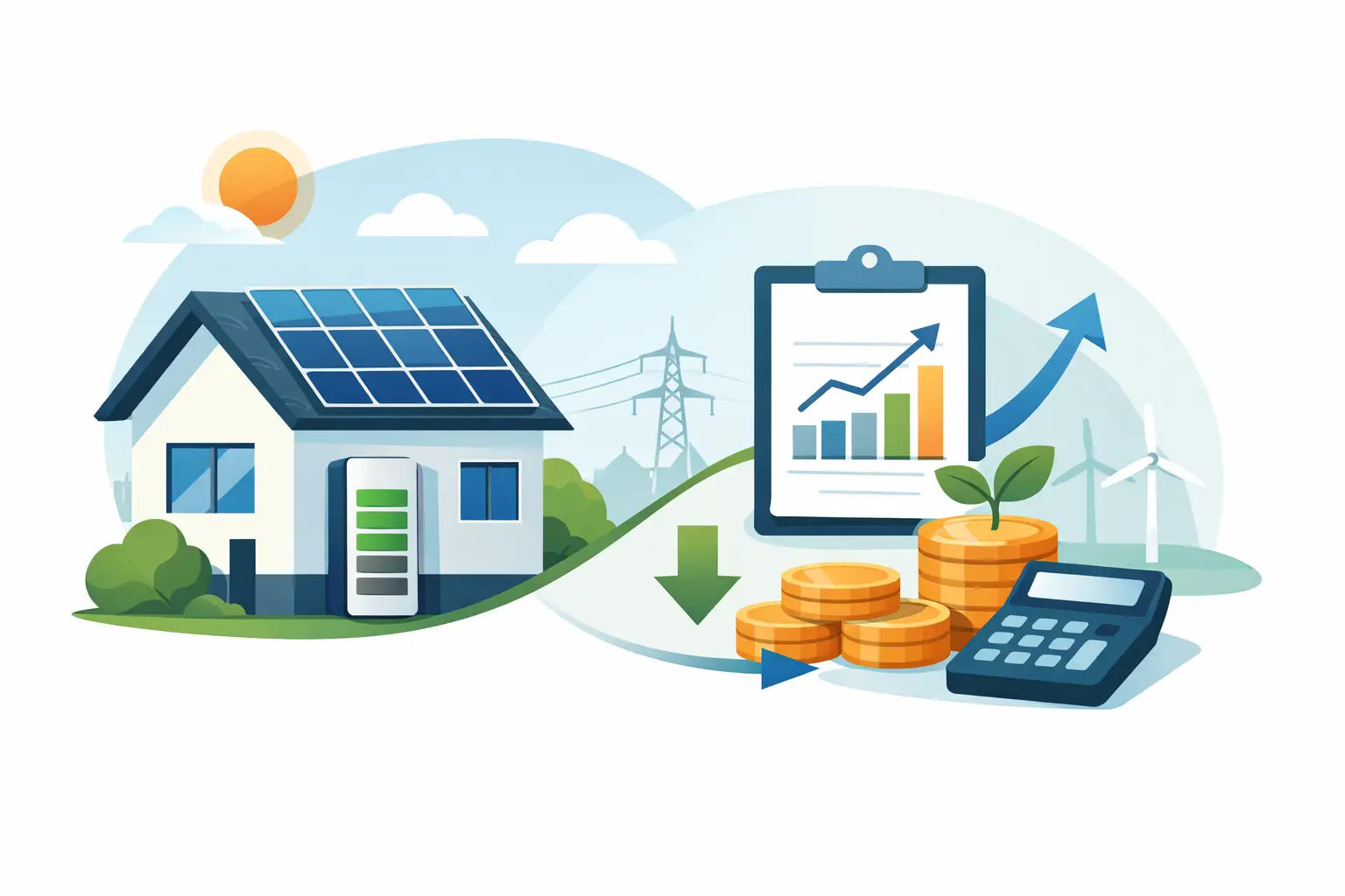 Home battery savings example: zo reken je winst