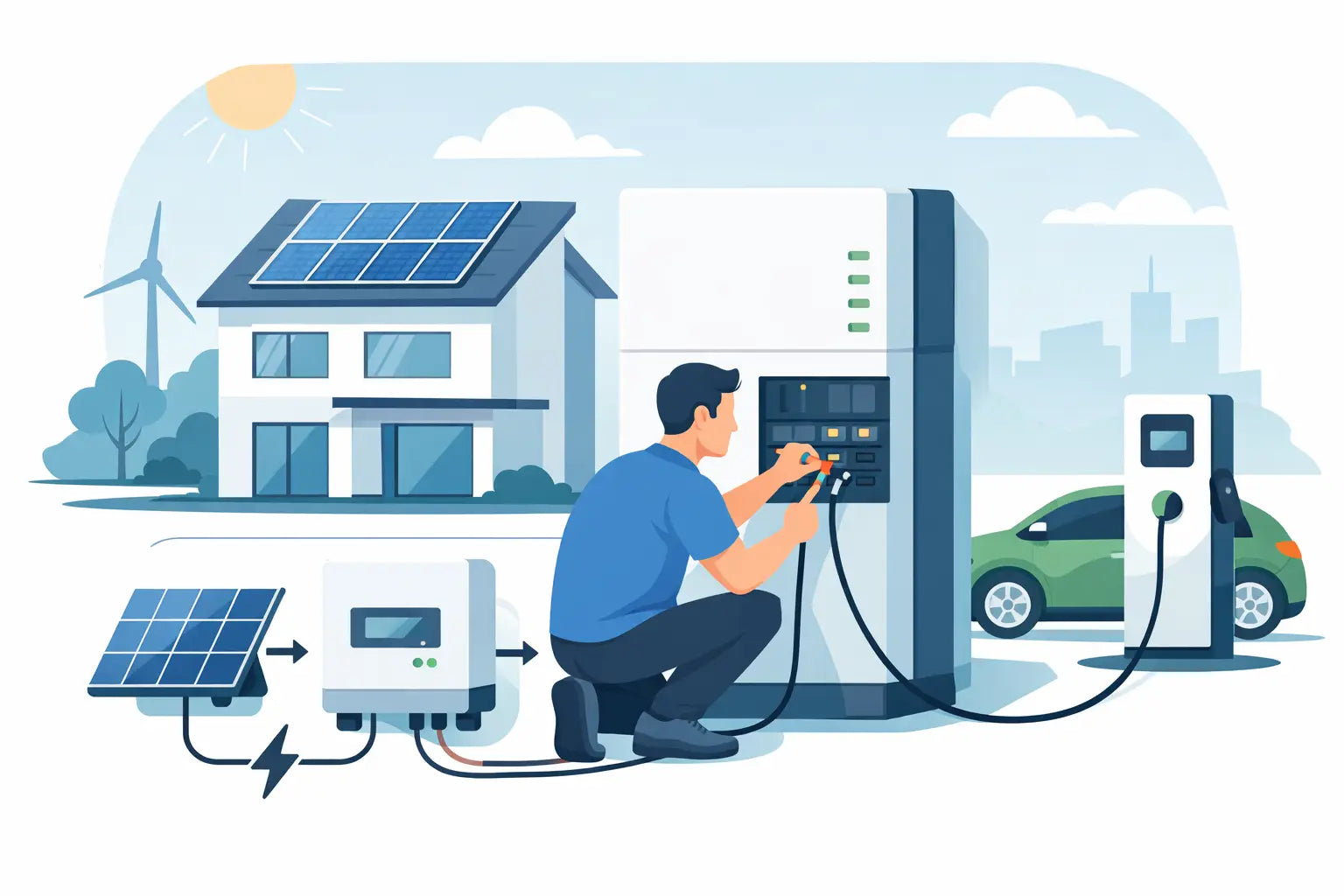 Kan je thuisbatterij zelf aansluiten?