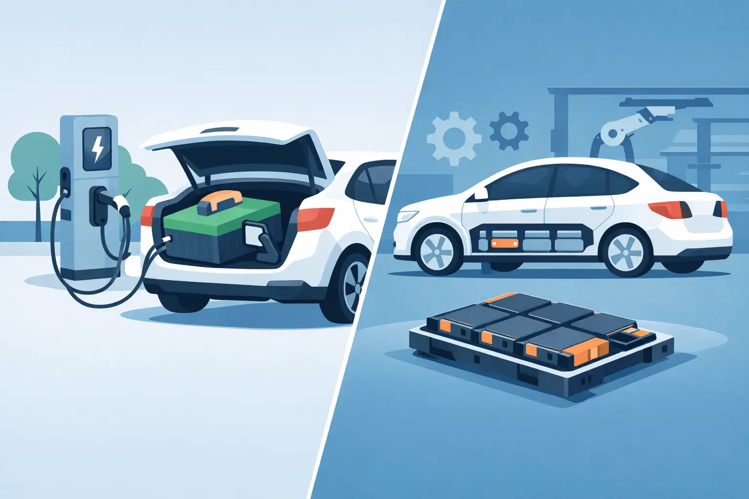 Plug in battery vs installed battery uitgelegd