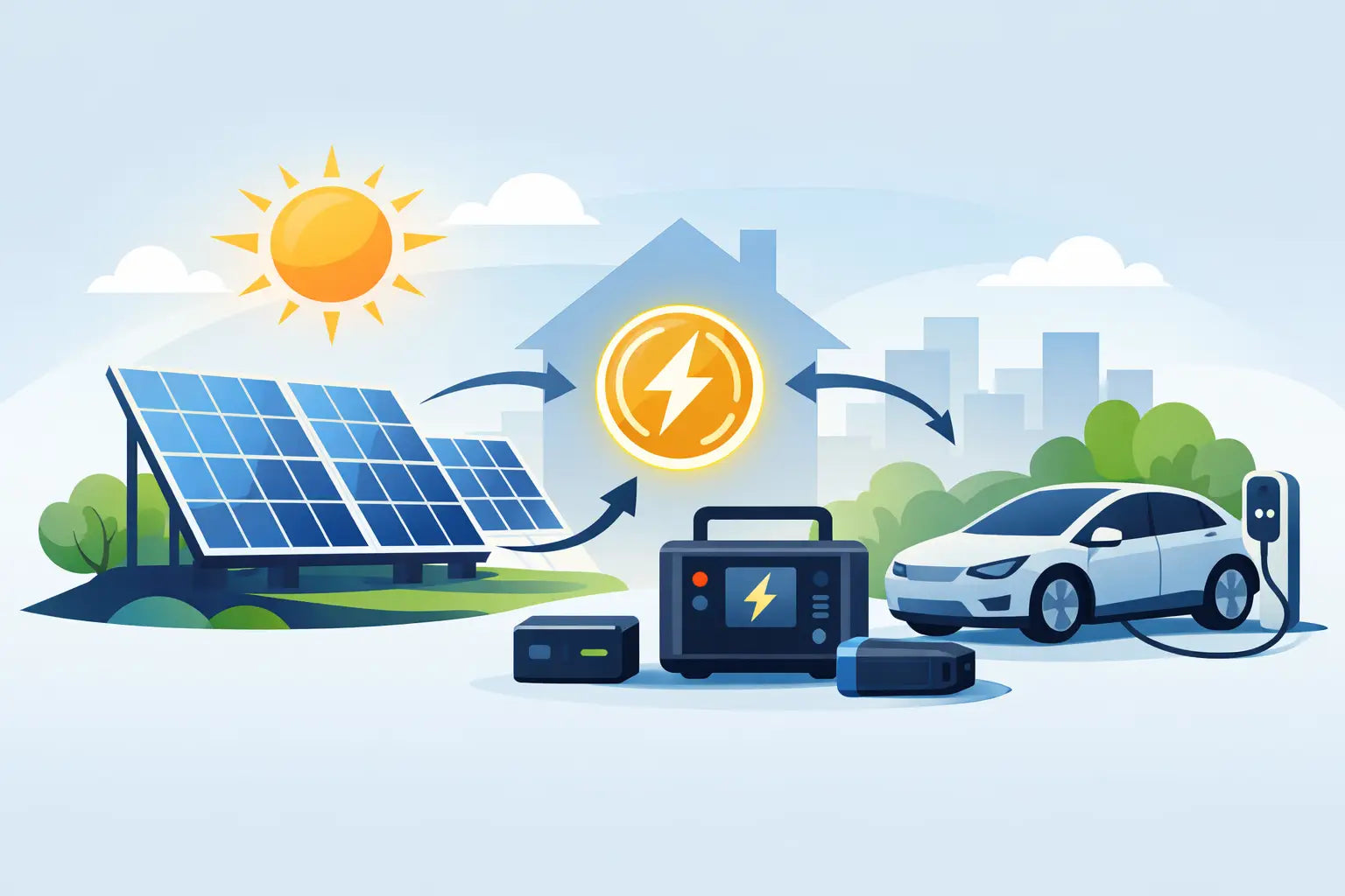 Zonnepanelen overschot opslaan zonder installatie