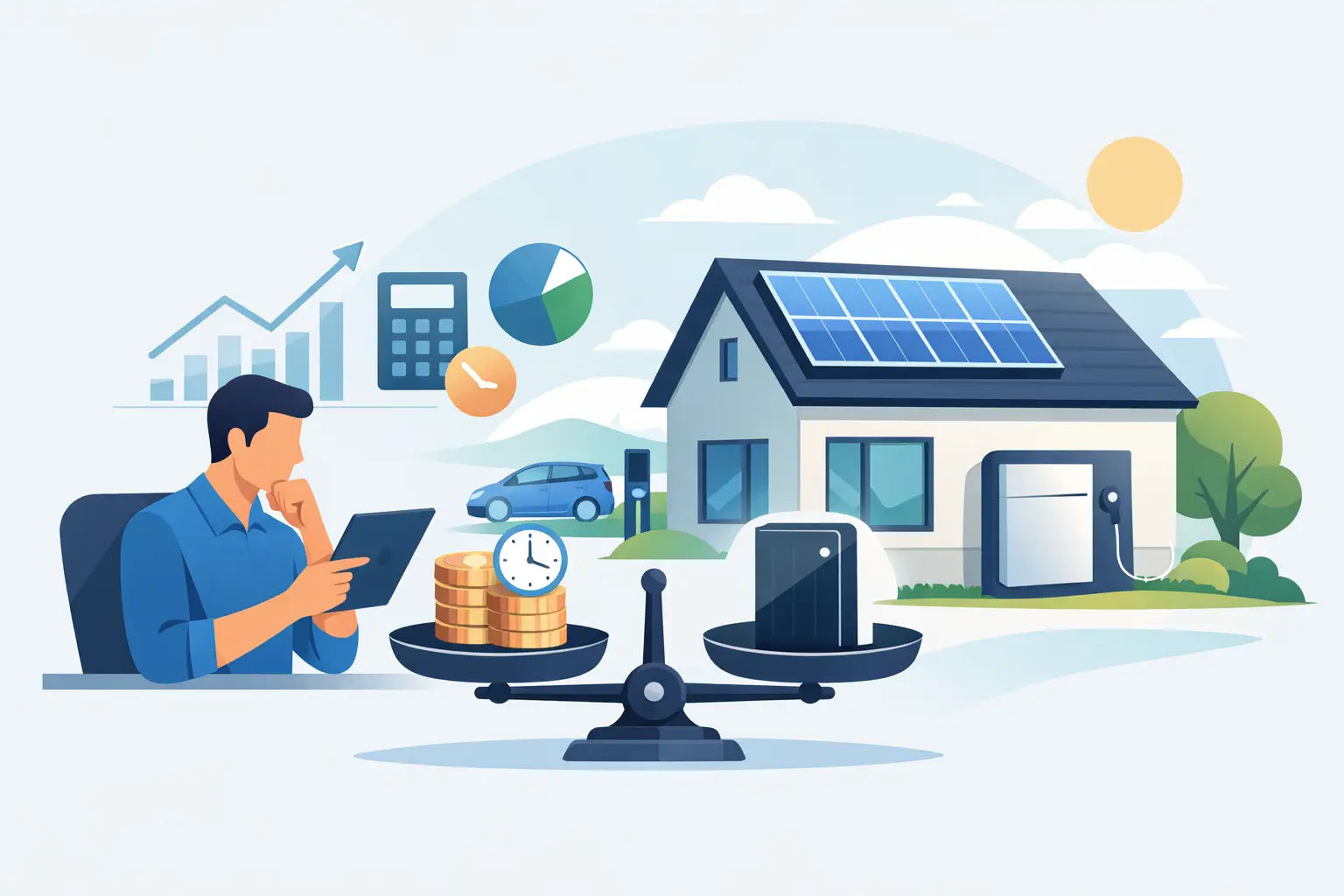 Zo bereken je home battery payback