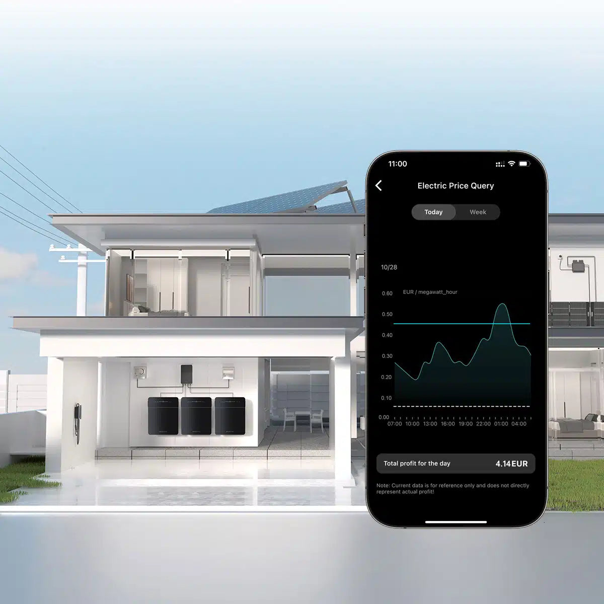 Marstek Venus E 3.0 — 5,12 kWh plug-in thuisbatterij vooraanzicht