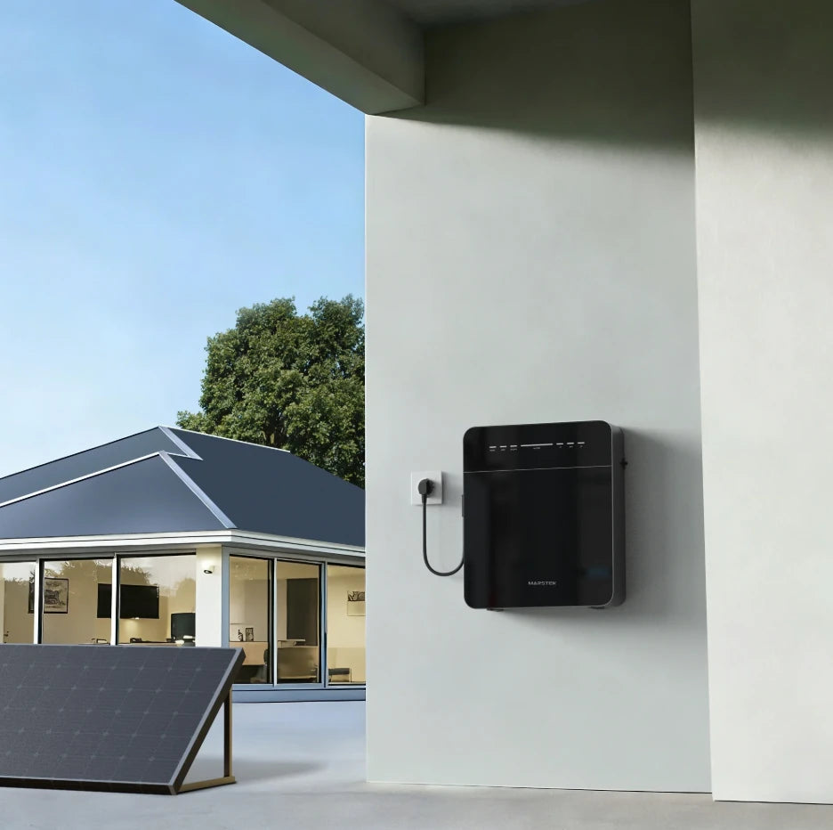 Marstek Venus E Mini zijaanzicht — 20 kg compacte thuisbatterij