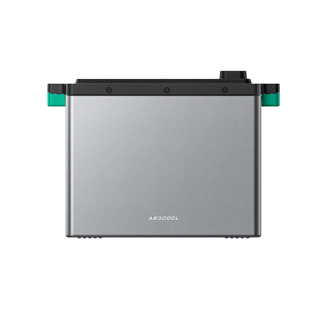 Zendure AB3000L zijaanzicht — 26,3 kg 48 V uitbreidbatterij